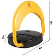 Blocator Parcare, Telecomanda si alarma, greutate suportata 2 tone, material rezistent, anti-rugina, IP67, negru/galben, 380 x 460 x 75 mm