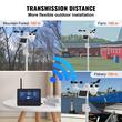 Statie meteo cu panou solar, Smart WiFi 7 in 1, afisaj color 7”, interior/exterior, temperatura, umiditate, viteza vantului/directie, prognoza meteo, alarma, IPX6
