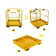 Platforma de siguranta pentru stivuitor, max 499 kg, Pliabila, Otel