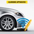 Blocator Parcare, Telecomanda si alarma, greutate suportata 2 tone, material rezistent, anti-rugina, IP67, negru/galben, 380 x 460 x 75 mm