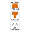 Programator manual Flo 89281, pentru gradina, 5-120 min, plastic