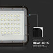Proiector led cu incarcare solara 10 W, 800 lm, 4000K, IP65, Aluminiu