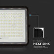 Proiector led cu incarcare solara 20 W, 1800 lm, 4000K, IP65, Aluminiu