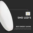 Plafoniera led, Lumina neutra 4000K, 30W, 3000 lm, IP44, diametru 420 mm