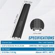 Rampa cu protectie cabluri, max 907 kg/axa, 2 x canal, Negru, Modulara, 100 x 13 x 2 cm