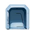 Cabina de vopsit gonflabila, dimensiune 3 x 2.5 x 2.5 m, 1 x suflanta 550 W, Impermeabila, PVC, sistem filtrare, Debit de aer 850 m³/min