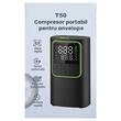 Compresor auto portabil cu acumulator, 4000 mAh, Digital, max 10 Bar, 20 l/min, protective supraincalzire