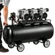 Compresor de aer fara ulei, Portabil, 3 kW, 198 l/min, 6.2 Bar, presiune max 8 Bar, Rezervor 100 l