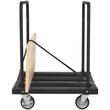 Carucior pentru transport placi gips-carton, maxim 816 Kg, 10 placi, Otel, 4 x roti, 1150 x 740 x 995 mm