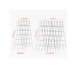 Set 2 spaliere pentru castraveti, plante agatatoare, 100x80, Pliabil