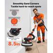 Slefuitor pentru pereti, tavane, plafoane si rigips cu brat telescopic 1150 W, 800-1700 rpm, Led, sac aspirare, 15 x discuri