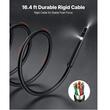Camera endoscop cu lentila dubla si lumina led, Zoom 8X, ecran IPS HD 5", Lentila subtire 5.5 mm, IP67, cablu 5 m
