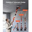 Slefuitor pentru pereti, tavane, plafoane si rigips cu brat telescopic 1150 W, 800-1700 rpm, Led, sac aspirare, 15 x discuri
