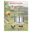 Presa manuala pentru struguri si fructe moi, Capacitate 5 l, Inox, 300x225x660 mm
