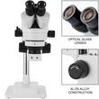 Microscop stereo trinocular, Profesional, Zoom 3.5-90x, rotativ la 360 de grade, inclinat la 45 de grade