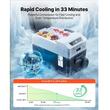 Cutie frigorifica profesionala cu compresor, Troller, Capacitate 40 l, Alimentare 12V/24V DC 100-240V AC, -22℃ până la 10℃