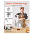 Presa manuala pentru struguri si fructe moi, Capacitate 5 l, Inox, 300x225x660 mm