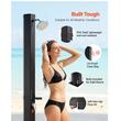 Dus incalzit cu energie solara, 35 l, Inaltime cap dus 195 cm, Temperatura si presiune reglabila