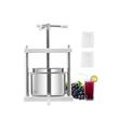 Presa manuala pentru struguri si fructe moi, Capacitate 5 l, Inox, 300x225x660 mm