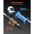Surubelnita cu acumulator pentru mecanica fina, 52 biti magnetici, 165 rpm, Cuplu electric 0.1-0.3 Nm, 3.7 V, 500 mAh, Alimentare USB, Led