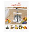 Presa manuala pentru struguri si fructe moi, Capacitate 5 l, Inox, 300x225x660 mm