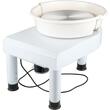 Roata de olarit profesionala electrica, cu pedala, 350 W, diametru placa 28 cm, picioare telescopice