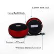 Mini-Boxa portabila Red 4 W, Bluetooth, Wireless