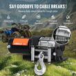 Troliu electric pentru ATV-uri, 12V DC, 1.3 CP, capacitate 1814 kg, Lungime cablu 12 m, Telecomanda WiFi si cu fir, IP55