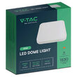 Plafoniera led patrata, 18 W, lumina naturala 4000K, 1800 lm, dimensiune 225 x 225 x 60 mm, IP44, Alba