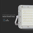 Proiector led cu incarcare solara 10 W, 800 lm, 6400K, IP65, Aluminiu, Alb