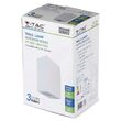 Aplica led cu soclu 2xGU10, Fara bec, patrat, max 35W, Aluminiu, 150 x 68 x 92 mm, IP44