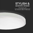 Plafoniera led, Interior/Exterior IP44, 4000K, 3820 lm, 30 W, dimensiune 350 x 61 mm, Alba, Rotunda