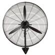 Ventilator cu pulverizare apa, oscilant de perete, Industrial, diametru 762 mm, Metal, IP44, 150 W, Temporizator