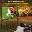 Ecran de proiectie 80 inch, 4K Ultra HD, 16:9, Portabil, Material anti-lumina, vizionare fata/spate, Unghi de vizualizare 160 de grade
