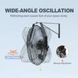 Ventilator oscilant de perete, Industrial, diametru 570 mm, Metal, IP44, 90 W