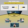 Ecran de proiectie 80 inch, 4K Ultra HD, 16:9, Portabil, Material anti-lumina, vizionare fata/spate, Unghi de vizualizare 160 de grade