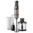Mixer de mana 1200 W, Gri, 2 x lame inox, bol 700 ml, accesoriu tocare, functie Turbo