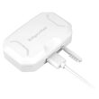 Casti On the ear, K&M, Bluetooth, Wireless, diametru difuzor 13 mm, Timp de lucru 5 ore, Etui si powerbank, Alb