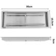 Arzator incastrabil, Vevor, 95 x 35.5 x 5 cm, Inox, pentru Interior/Exterior, Gaz propan