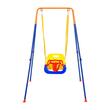 Leagan pentru copii, cadru otel A, max 90 kg, scaun PVC, 4 saci pentru stabilitate, pliabil, 158 x 112 x 162 cm