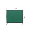 Perdea sudura impotriva scanteilor cu cadru otel, 180x240 cm, 4 x roti, Verde