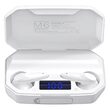 Casti On the ear, K&M, Bluetooth, Wireless, diametru difuzor 13 mm, Timp de lucru 5 ore, Etui si powerbank, Alb