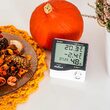 Statie meteo interior/exterior, Ceas, Alarma, Prognoza umiditate, Alb