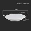 Panou led rotund 18W, incorporabil, 4000K, 1980 lm, diametru 203.2 mm