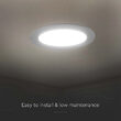 Panou led rotund 18W, incorporabil, 3000K, 1980 lm, diametru 203.2 mm