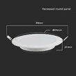 Panou led rotund 24W, incorporabil, 4000K, 2640 lm, diametru 304.8 mm