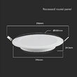 Plafoniera led, Incastrabila, 24 W, Alb rece 6500K, IP20, Dimensiune 296 x 29.1 mm , 2640 lm