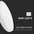 Plafoniera led cu senzor de miscare, 24W, lumina rece 3000K, IP44, 2400 lm, diametru 295 mm