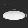 Plafoniera led cu senzor de miscare, Interior/Exterior IP44, 4000K, 2400 lm, 24 W, dimensiune 295 x 65 mm, Alba