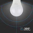 Bec led A60, dulie E27, putere 9W, 2700K Alb cald